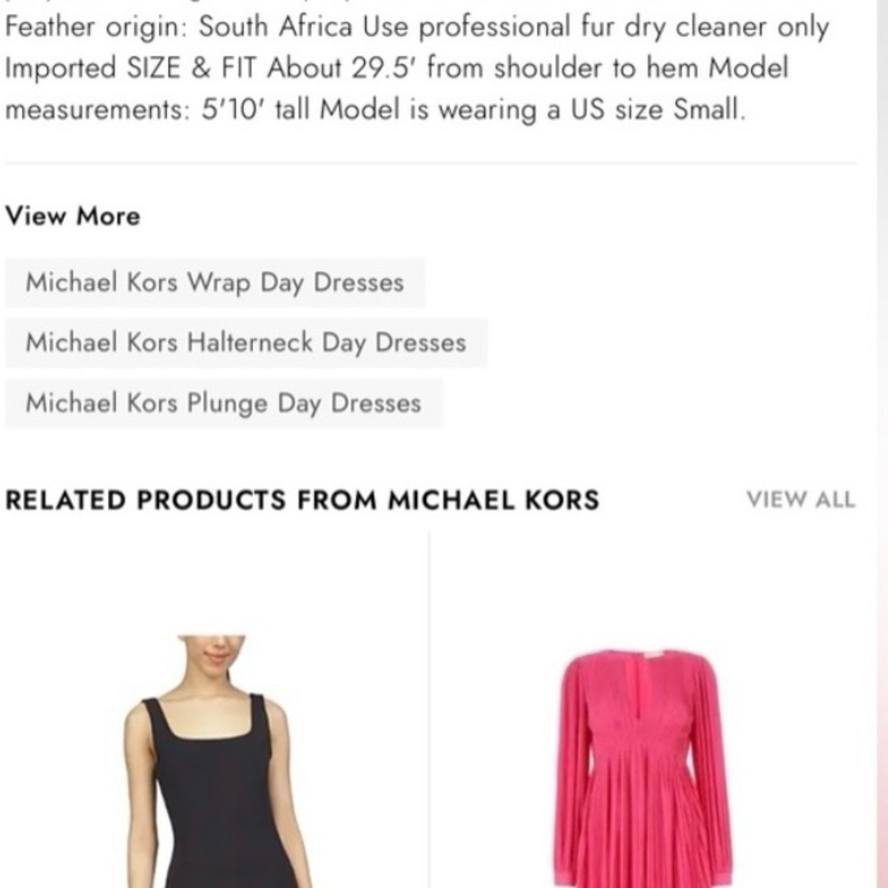 Michael Kors Black
Triangle Feather Dress - Picture 5 of 10